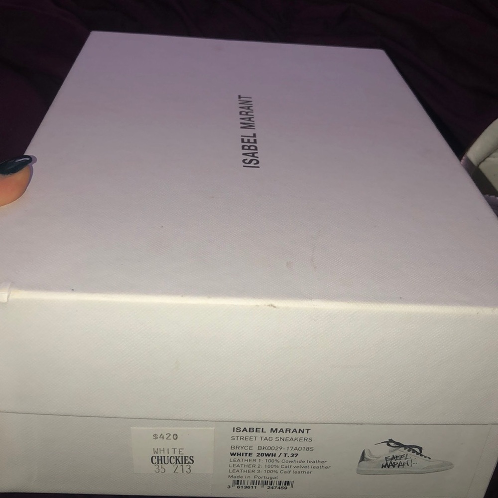 🔥White Isabel Marant🔥 Bryce Street Tag Sneakers - Picture 5 of 5